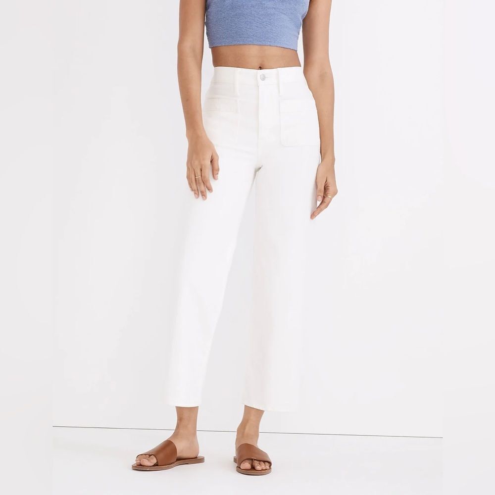 Madewell NWT Perfect Vintage Wide Leg Jean Size 33 Patch Pocket Edition